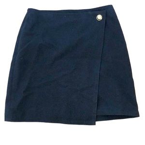 Loft black wrap skirt